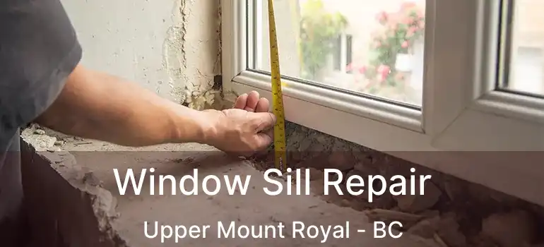  Window Sill Repair Upper Mount Royal - BC