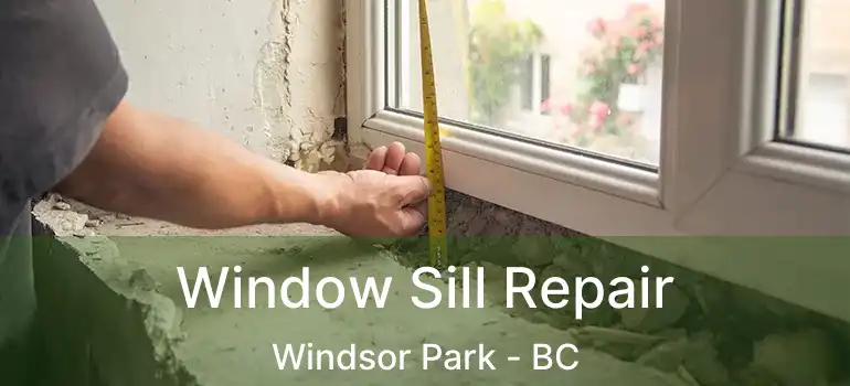  Window Sill Repair Windsor Park - BC