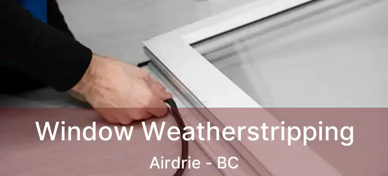  Window Weatherstripping Airdrie - BC
