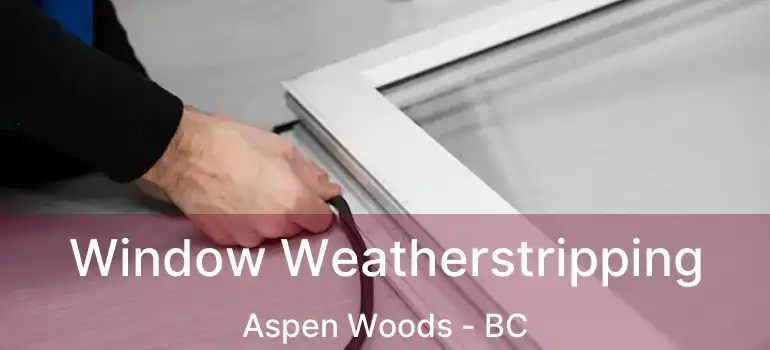  Window Weatherstripping Aspen Woods - BC
