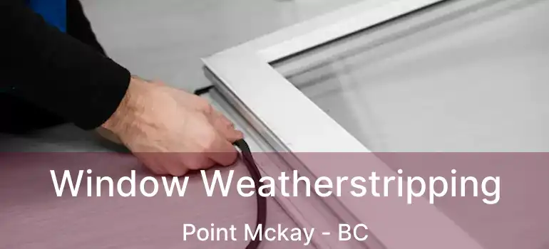  Window Weatherstripping Point Mckay - BC