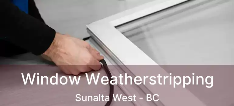  Window Weatherstripping Sunalta West - BC