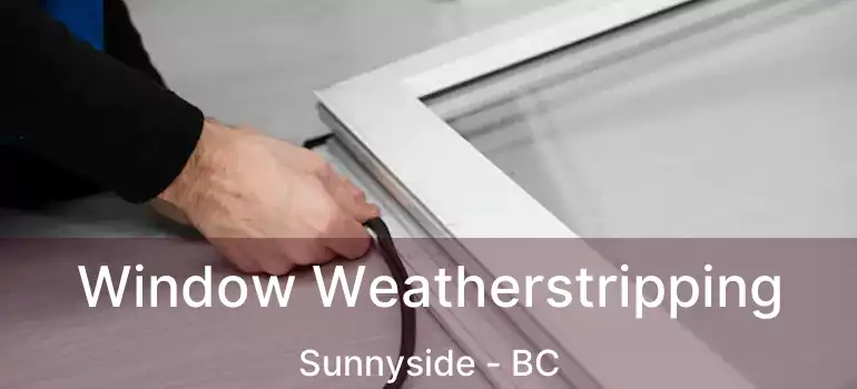  Window Weatherstripping Sunnyside - BC