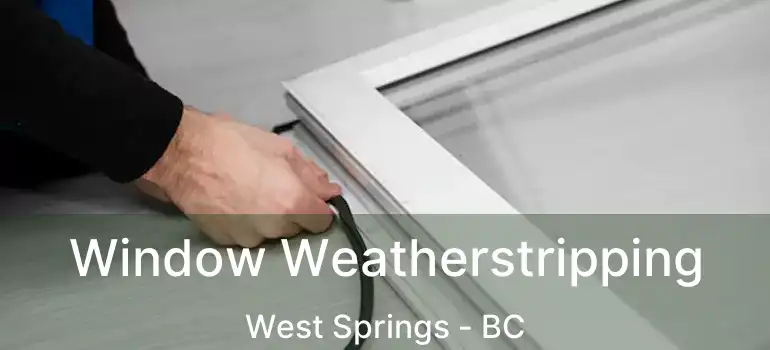  Window Weatherstripping West Springs - BC